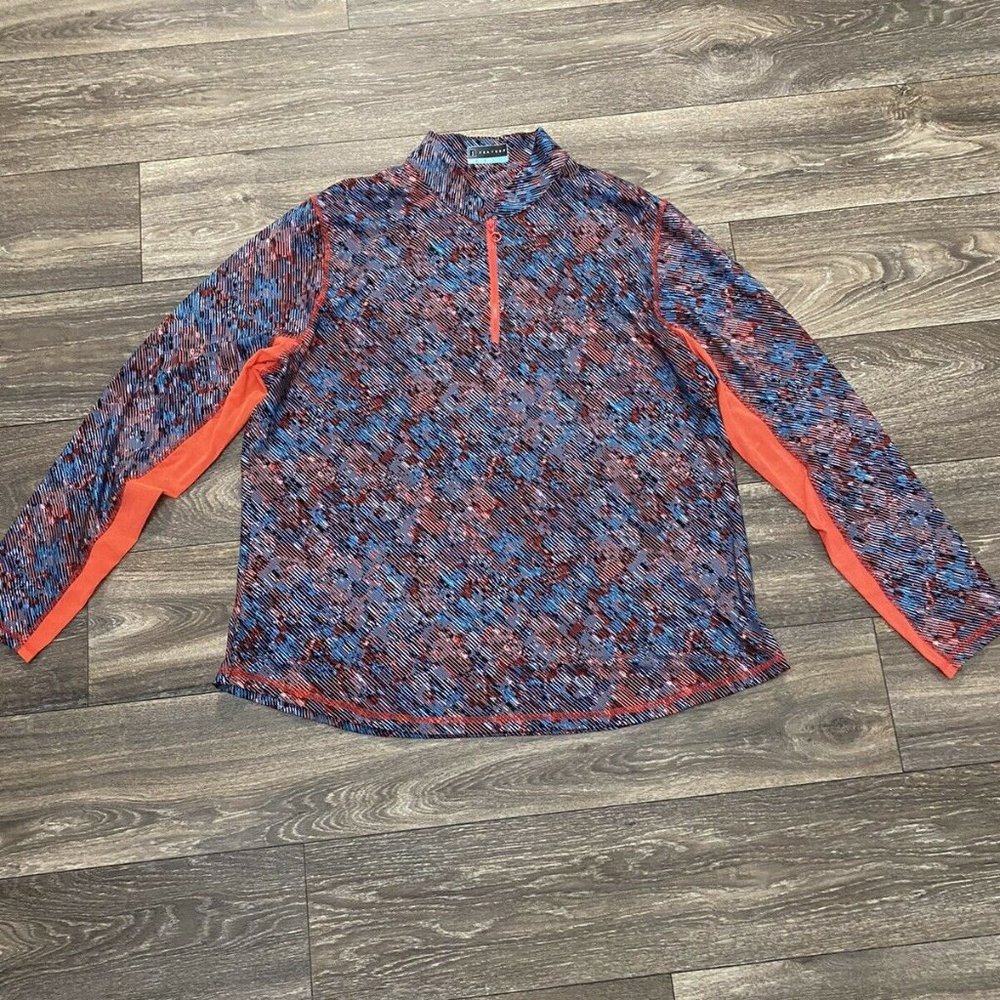 PGA Tour Women’s Abstract Long Sleeve Polo XXL